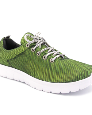 Sneakers for women 2502 green-black  wholesale 